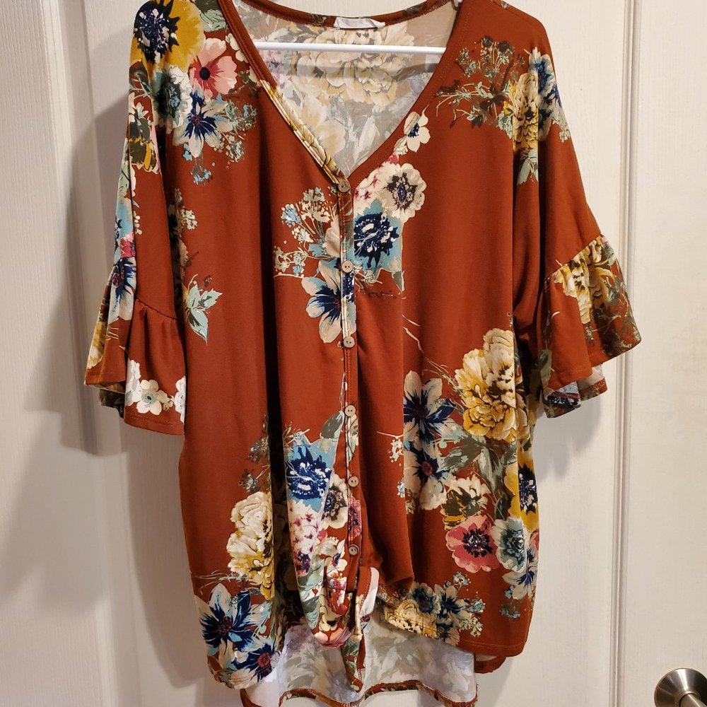 Reborn J Front Tie Top